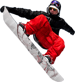 A guy with snowboard